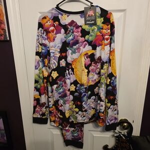 Cakeworthy Care Bears Women's Pajama Set - Black and Multicolor
